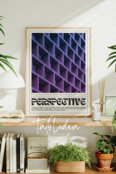 tablodea Перспективно модерно платно в рамка, минималистично декоративно изку...