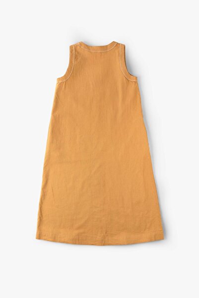 JOJOMIA Nina Keten ve TENCEL™ Uzun Elbise Hardal