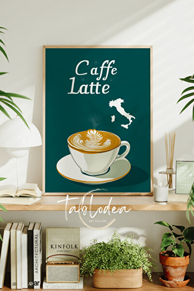 tablodea Tablou cu poster înrămat cu tematică Colțul Cafelei, Tablou decorati...