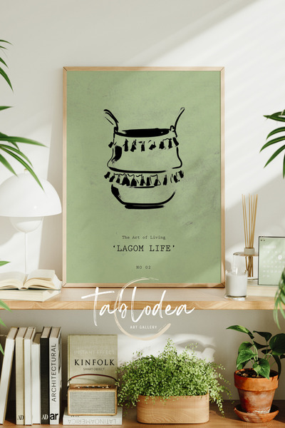 tablodea Pictură poster în stil boem, pictură decorativă minimalistă în stil ...