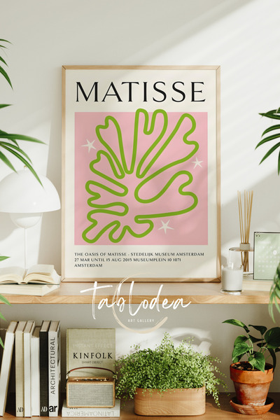 tablodea Tablou cu poster înrămat în stil boem Matisse, Tablou decorativ mode...