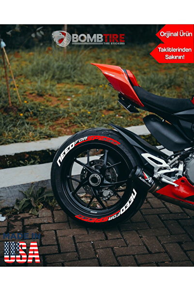 Kingstar Needforspeed Motosiklet Ve Otomobil Lastik Yazısı Sticker 4 Adet 2.5 Cm Ürün
