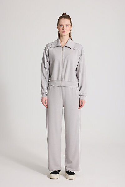 SEVİLEN Women's Double Set with Bias Tape