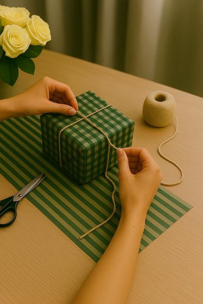 Feza Kutu Package Paper Kraft Paper Wrapping Paper Gift Paper New Year's Dowry Packaging Paper 70x100 (10 PCS)