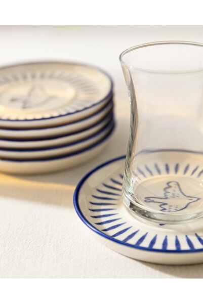 Madame Coco Grande Oiseau 6-teiliges Teeteller-Set