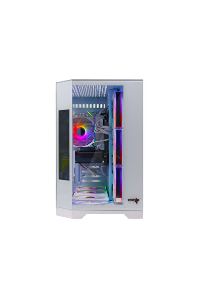 SPEARPC Gaming i5-14400F, RTX 5060 8GB, 32GB DDR5, 1TB SSD, 600W, Corner LCD Screen, ARGB 7 Fans, Win 11 Pro