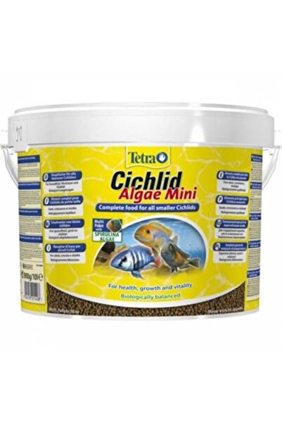 Tetra Cichlid Algae Mini 10 LT 3900 gr SKT:07/2026 Orjinal Anadolu Pet Ürünüdür