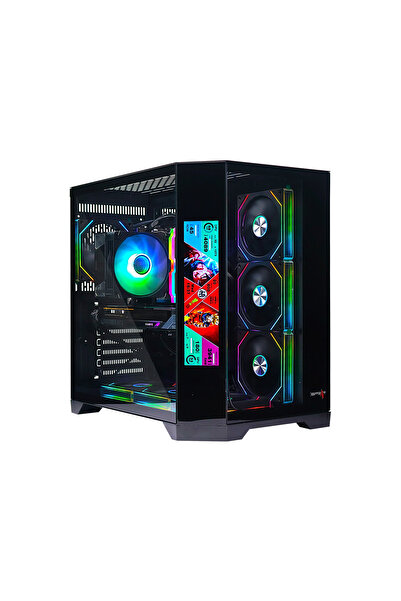 SPEARPC Gaming i5-14400F, RTX 5060 8GB, 32GB DDR5, 1TB SSD, 600W, Corner LCD Screen, ARGB 7 Fans, Win 11 Pro