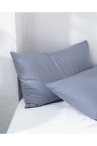 Madame Coco Manon 2-teiliges Kissenbezug-Set aus 100 % Baumwolle – Dunkelblau