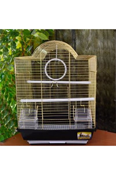 EuroGold Muhabbet Kuş Kafesi Pirinç 34.5X28X45.5 CM H89205-P