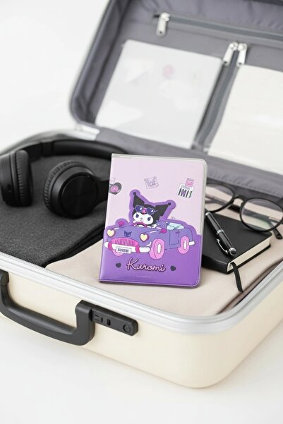 Miniso Sanrio Lisanslı Pasaport Kılıfı - Kuromi