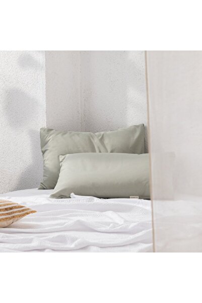 Madame Coco Manon 2-teiliges Kissenbezug-Set, 100 % Baumwolle, Grün
