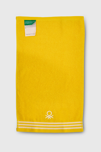 Benetton Home 5 Pieces Bath Towel Hand Face Body Yellow 100% Cotton 30X50 cm Face Towel