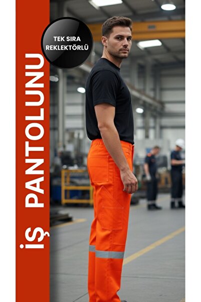 Selçuklu Plus 16/12 Gabardine Summer Worker's Pants Single Reflector Workwear Trousers