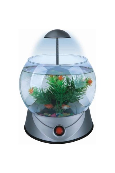 Hailea V01 Mini Akvaryum 2,5lt Gümüş