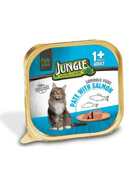 Jungle Pate/ezme Somonlu Kedi Maması 100 gr