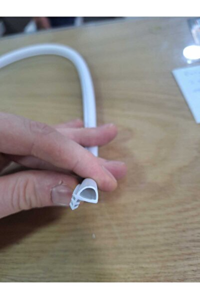 ARON (15 METRE) Yandan Tırnaklı Beyaz Amerikan Panel Kapı Kasa Fitili Conta 10mm