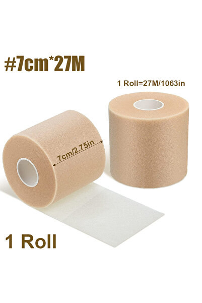 Choice 7CM x 27M-4Roll RGGMQQ 4PCS Pre Wrap Athletic Tapes Hair Prewrap Strip Tapes for Soccer Ankles Wrist