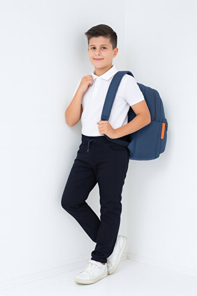 GİYİCEM TEKSTİL Erkek Çocuk Kaşkorseli Okul Pantolonu Lacivert G2025