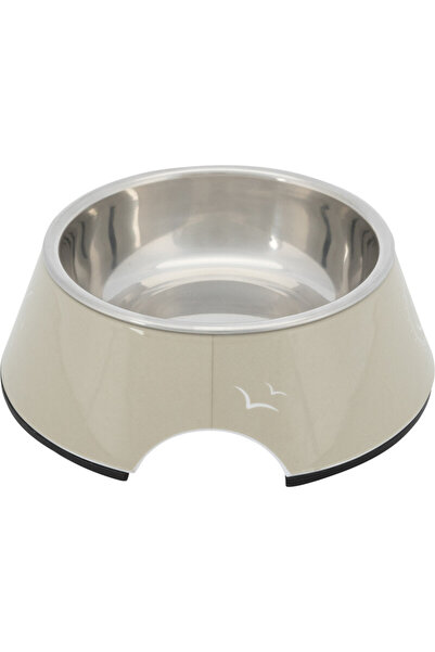 Trixie Köpek Mama ve Su Kabı, Melamin/Paslanmaz 0.2lt/ø14cm, Kum Beji