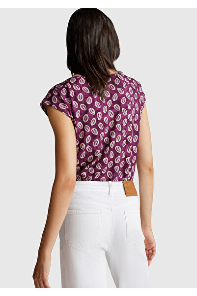 United Colors of Benetton Γυναικείο αμάνικο μπλουζάκι με σχέδιο από δαμάσκηνο