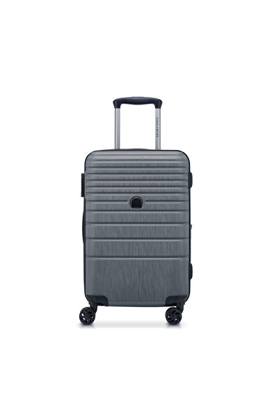 Delsey ALEXANDRA 4-DOUBLE WHEEL EXPANDABLE CABIN TROLLEY 55CM BLACK