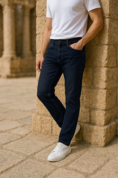 Xcedy Pantaloni clasici pentru bărbați de înaltă calitate, cu 5 buzunare, tal...