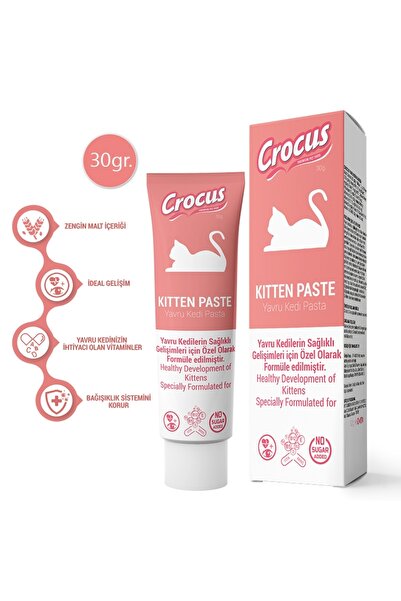 Crocus Kedi Kitten Malt Macunu 30 Gram SKT: 01/2027