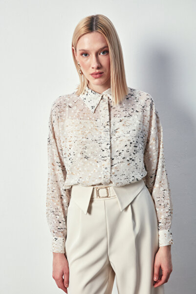 Sateen Широка сорочка з вараком - Камінь-Золото