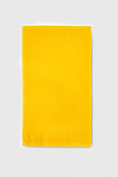 Benetton Home 5 Pieces Bath Towel Hand Face Body Yellow 100% Cotton 30X50 cm Face Towel