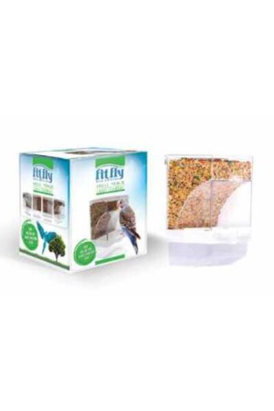 Fit Fly Akıllı Yemlik Küçük Irk Kuşlar İçin en : 10.1 yük: 15 derinlik :8.6 cm