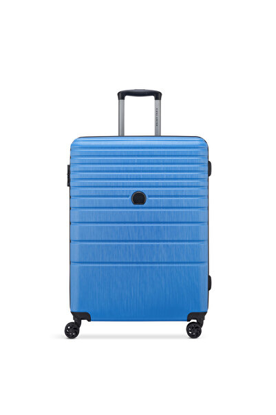 Delsey ALEXANDRA 4-DOUBLE WHEEL EXPANDABLE TROLLEY 70CM BLUE