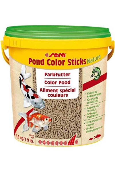 SERA Pond Color Sticks Nature 50 gr Poşette :09/2026 Japon Koi Balığı Yemi