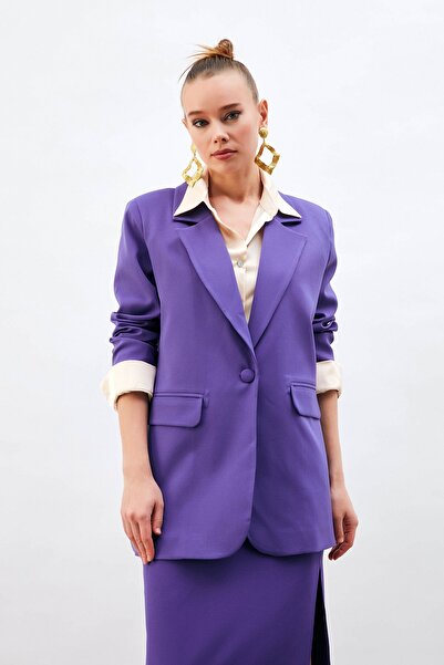 Sateen Класичний піджак Salaş - Фіолетовий