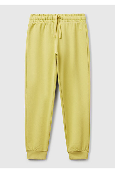 United Colors of Benetton Κοριτσίστικο φούτερ με λογότυπο Benetton σε χρώμα μουστάρδας