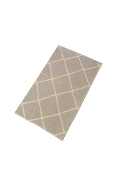 Jassrug Royal Kaymaz Taban Banyo Halısı 50x80 Diamond Gri