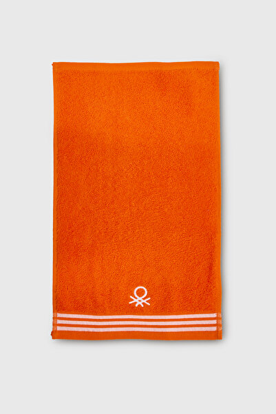 Benetton Home 5 Pieces Bath Towel Hand Face Body Orange 100% Cotton 30X50 cm Face Towel