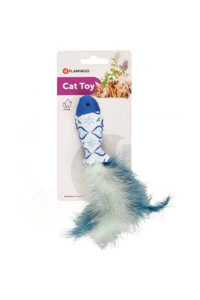 Flamingo لعبة القطط ذات الريش الأزرق
