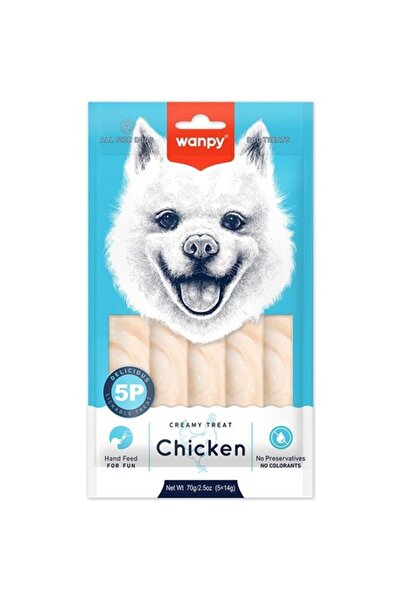 Wanpy Tavuklu Krema Köpek Ödülü 5x14 gr RA-58 köpek Ödülü Skt:08/2027