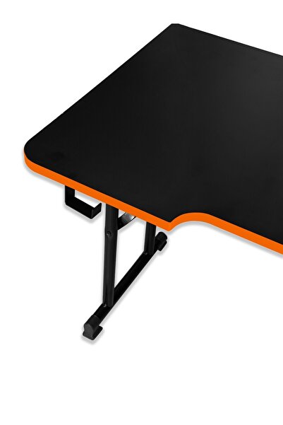 XMAX / JetKur Siyah MDF Bilgisayar Oyuncu Masası 120x60cm Sallanmaz Metal Ayaklı - Pratik Kurulum