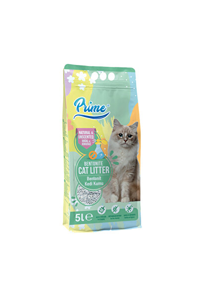 Prime İnce 5 Lt Kokusuz Bentonit Kedi Kumu