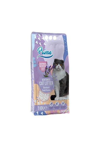 Prime İnce 10 Lt Lavanta Kokulu Bentonit Kedi Kumu