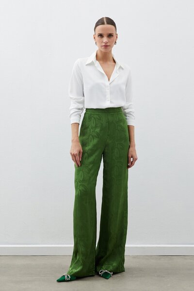 Sateen Жакетні штани - ЗЕЛЕНІ