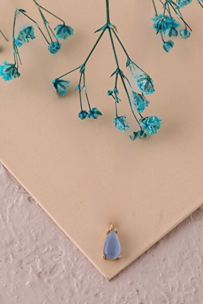 KILIÇOĞLU Akuamarin Taşlı 14 Ayar Altın Kolye Ucu GMSN625