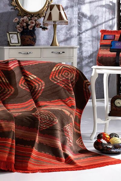 AKSU Silver Collection Double Cotton Double Sided Blanket 180X220 Mayori