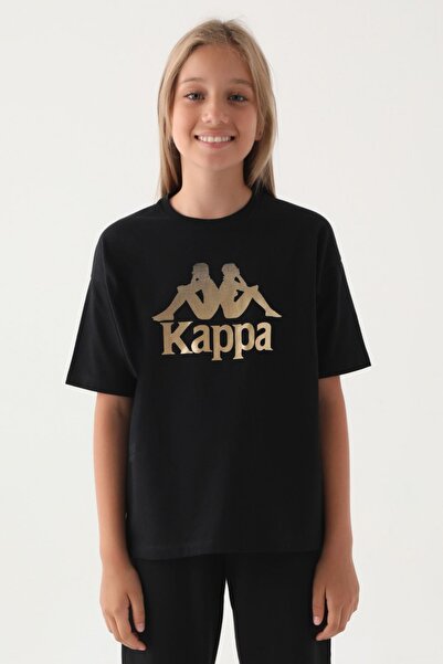 Kappa 7-16 Years Girl's T-Shirt -Black-
