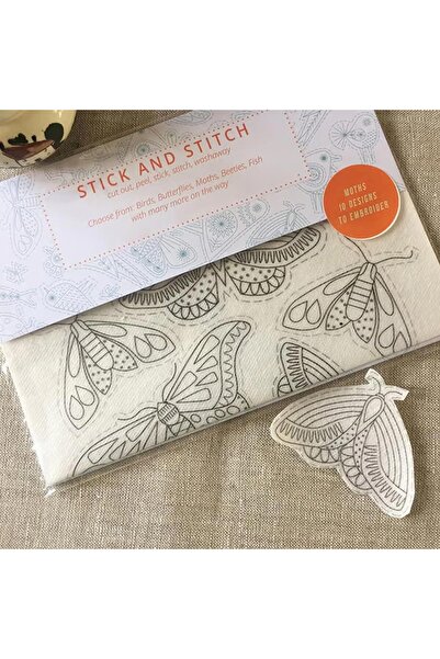 Choice3 moth DIY Water Soluble Embroidery Transfers Handmade Embroidery Craft...