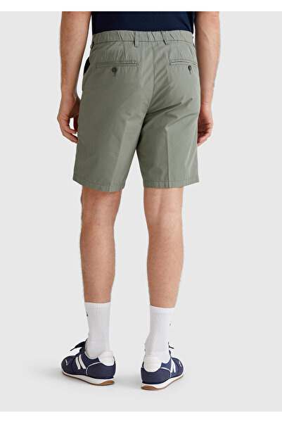 United Colors of Benetton Erkek Soluk Yeşil %100 Koton Paraşüt Kumaş Bermuda Şort