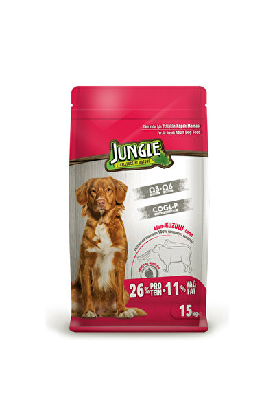 Jungle 15 kg Kuzu Etli Yetişkin Köpek Maması