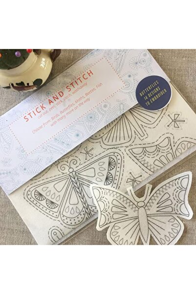 Choice نقل تطريز قابل للذوبان في الماء على شكل فراشة، تطريز يدوي، لوازم خياطة...